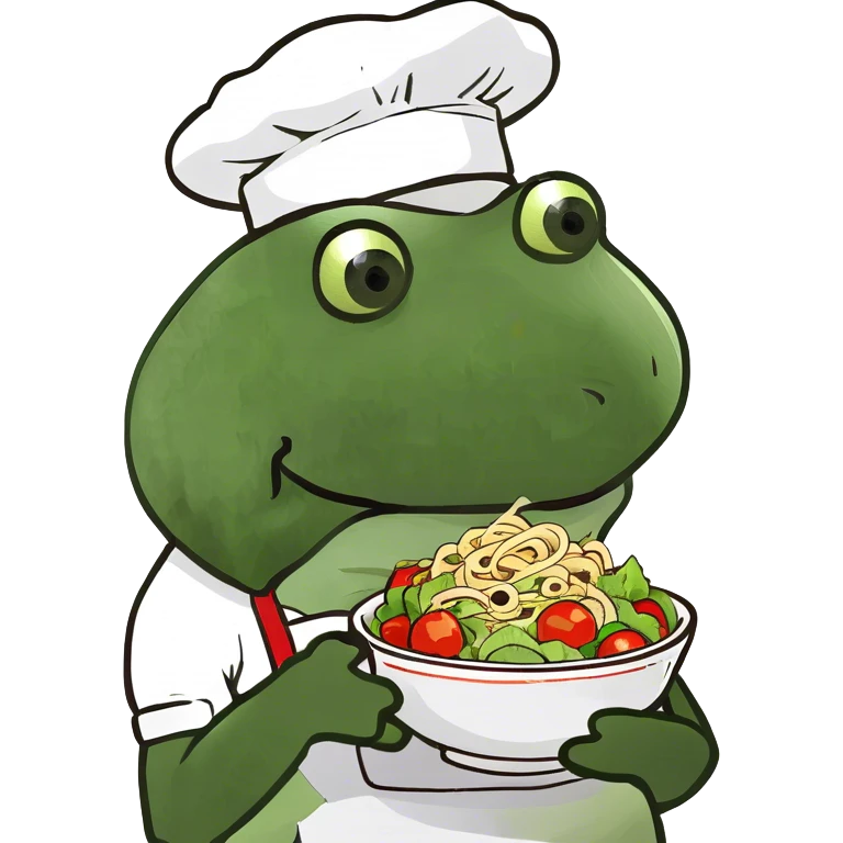 Salad with Noodle and tomato emoji