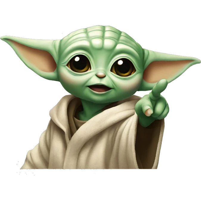 baby yoda pointing the finger at me emoji
