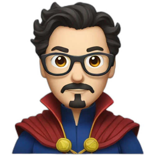 dr strange with glasses coding emoji