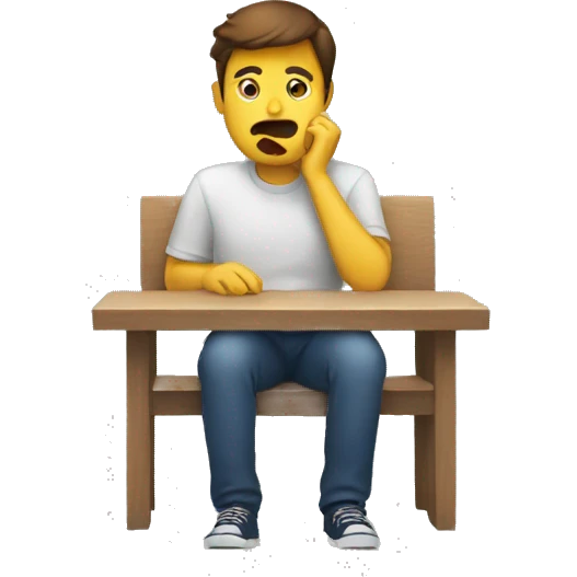 person waiting for a response emoji