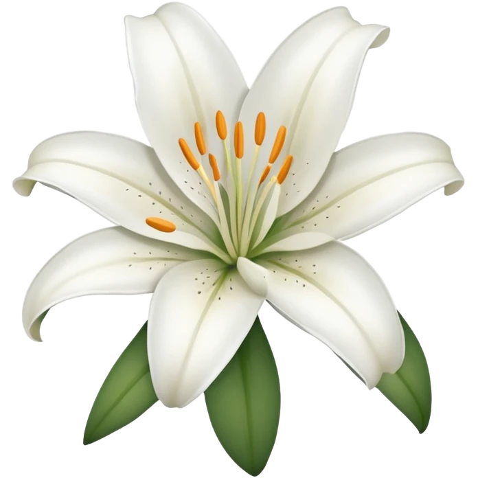 lily without leaf emoji