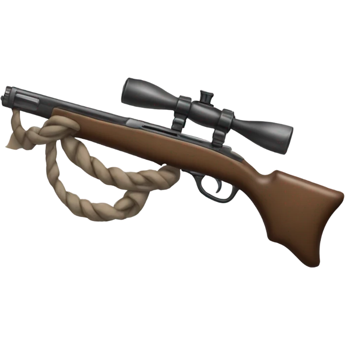 Gun with bow emoji