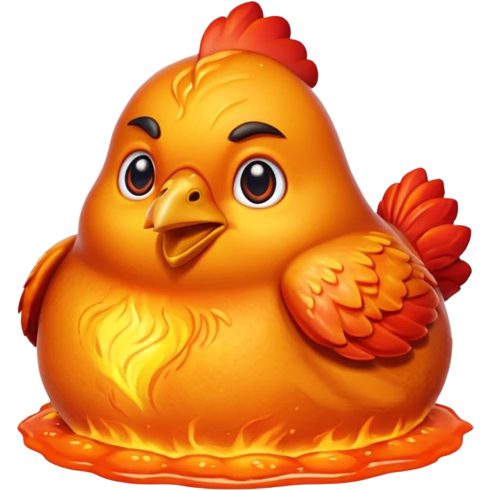 Steve’s lava chicken emoji