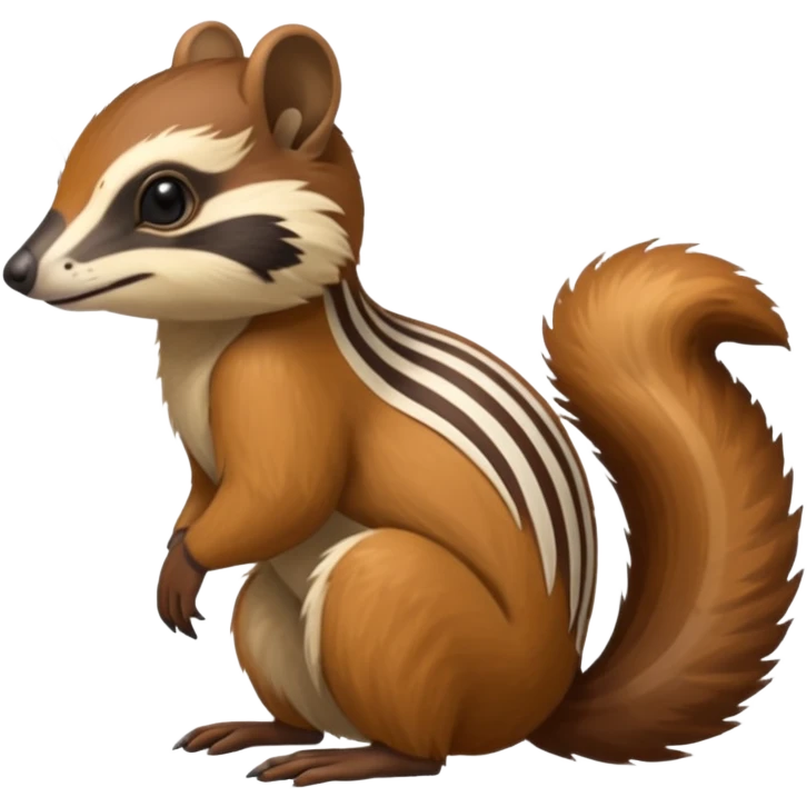 Cacomistl-Anteater-Squirrel-Tamarin-Numbat-hybrid (full body) emoji