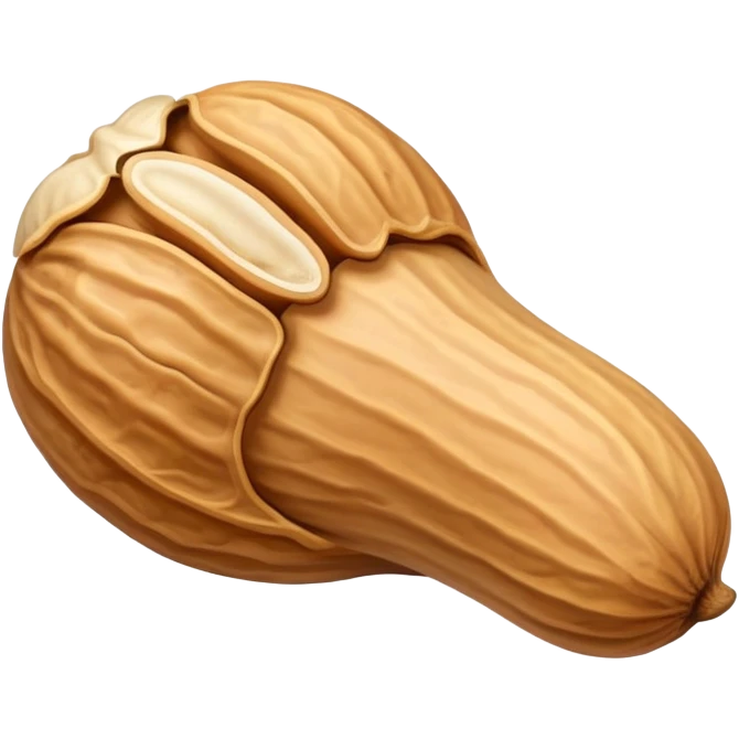 cartoon peanut with shell emoji