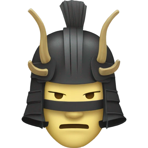samurai helmet emoji