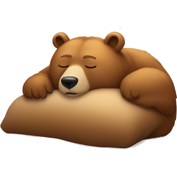Bear sleeping emoji