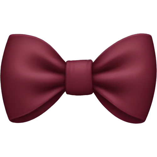 maroon bow emoji