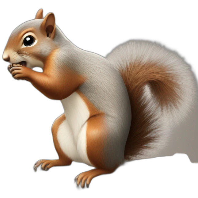 Squirrel farting emoji