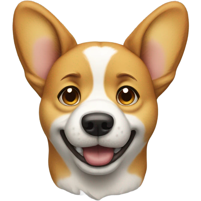 Crying corgi dog emoji