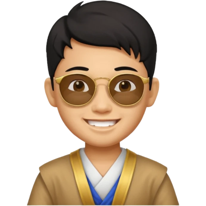 thaland ancient boy with sunglasses emoji