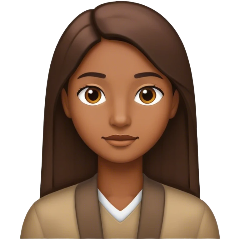 Pelo liso emoji