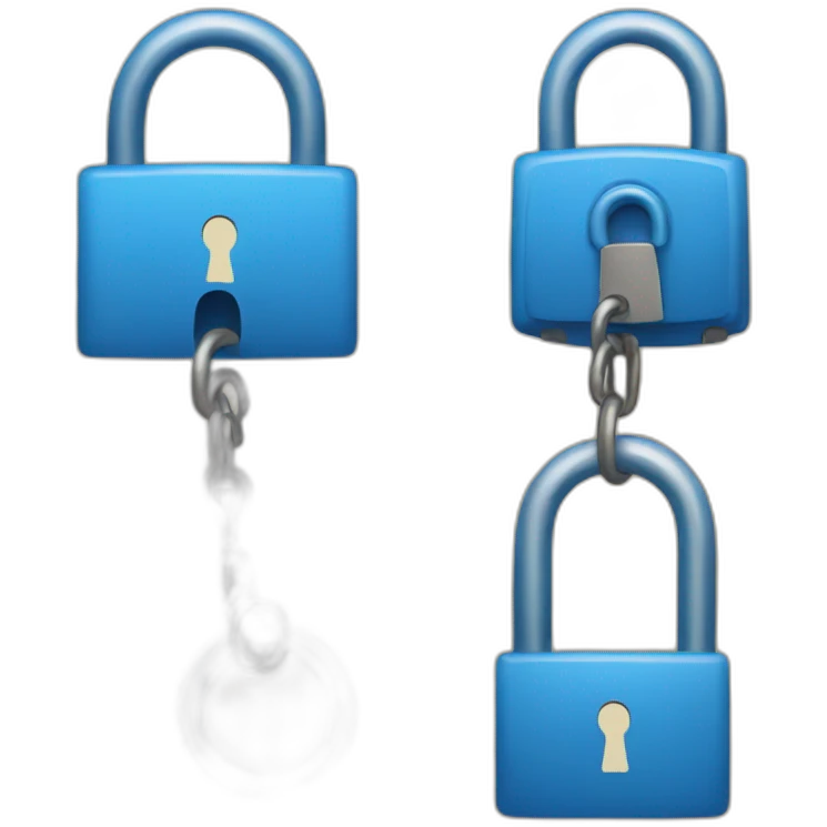 blue lock emoji