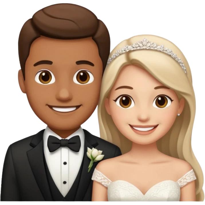 Wedding Modern Classic 2 people emoji