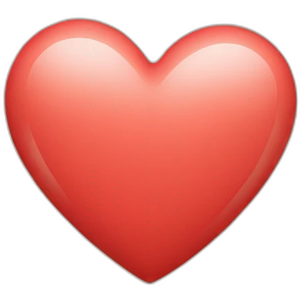 Light red heart emoji