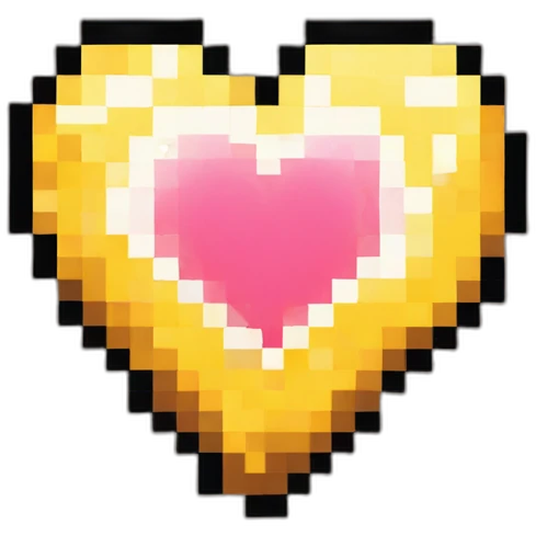 pixel art heart emoji