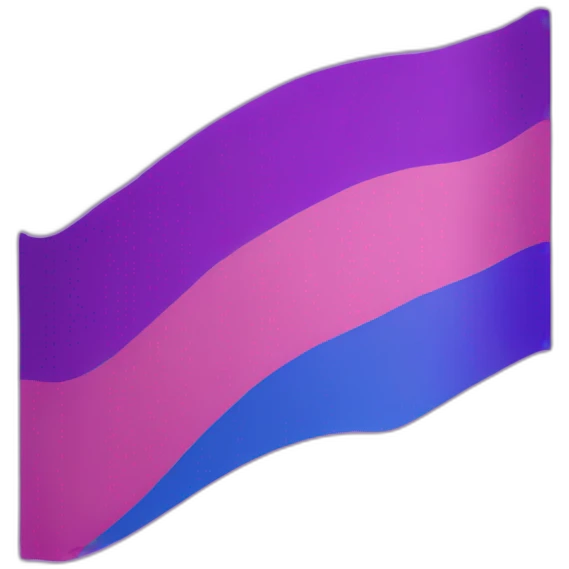 bisexual flag 🩷💜💙 emoji