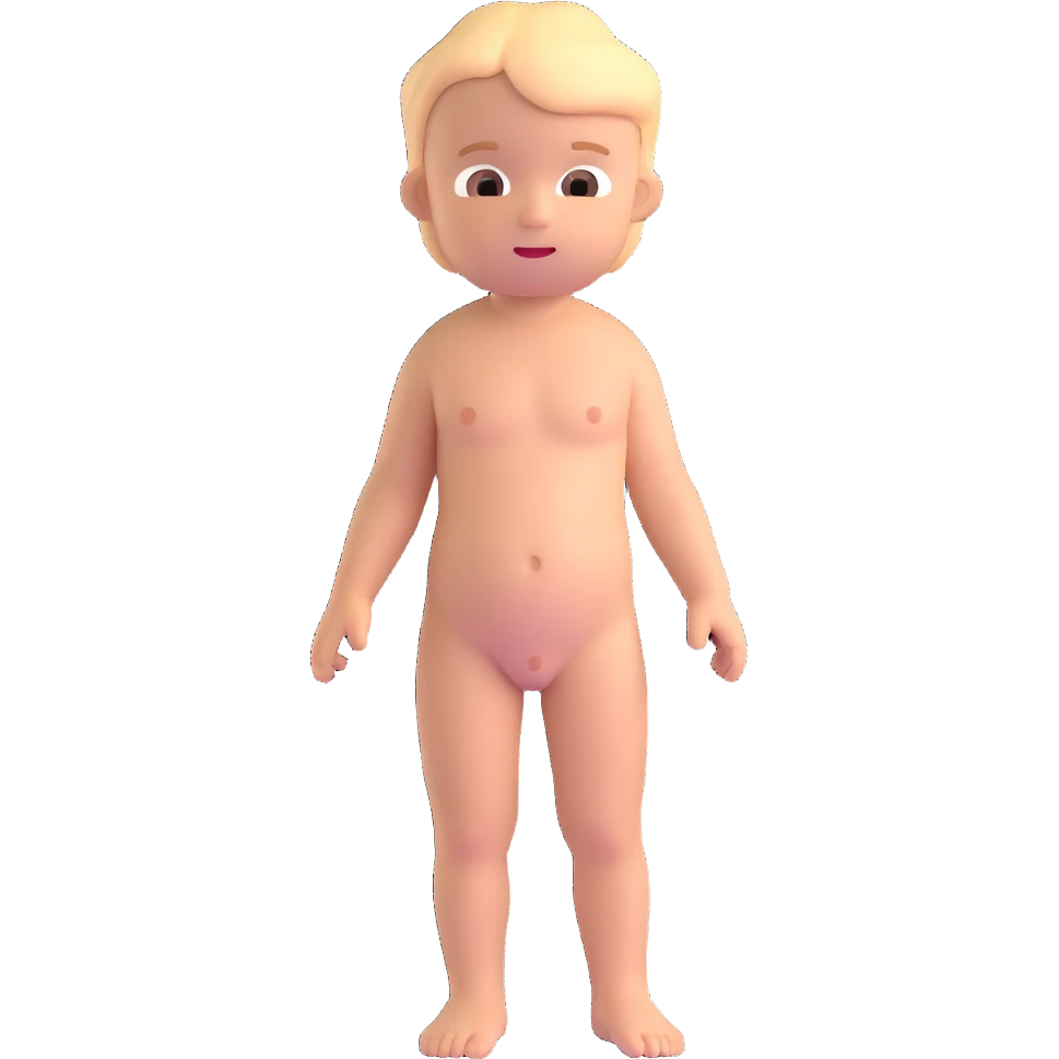 Nude kid emoji