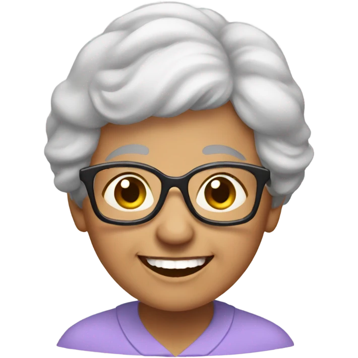 happy grandma  emoji