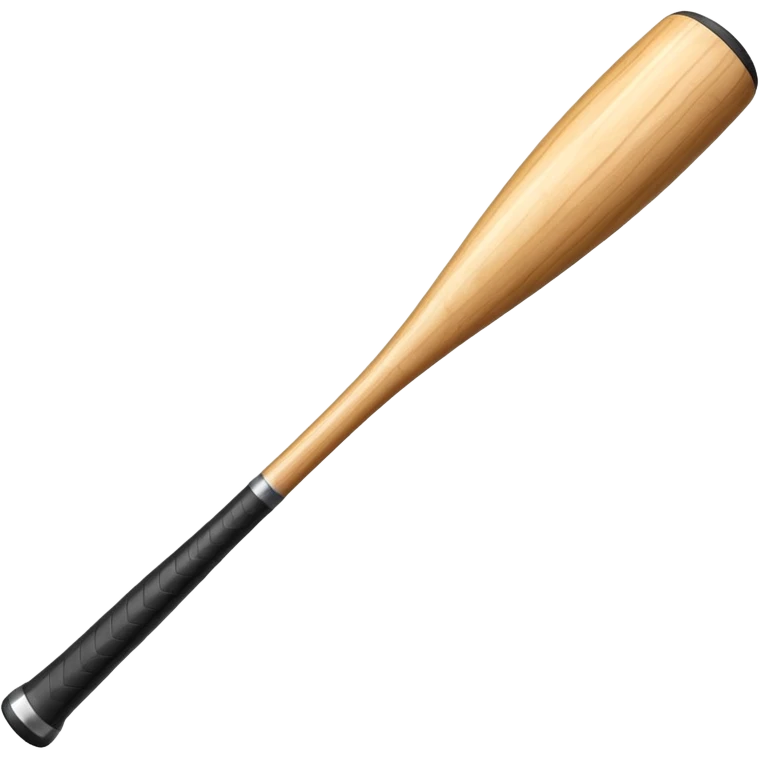 thick wooden baseball bat, slightly angled emoji