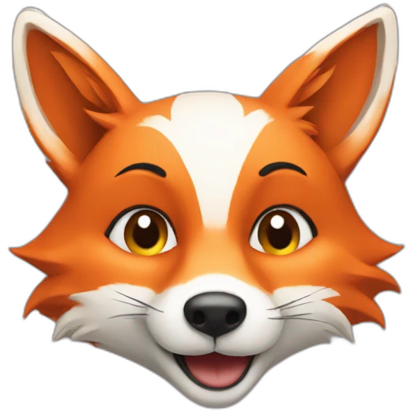 Fox in love emoji
