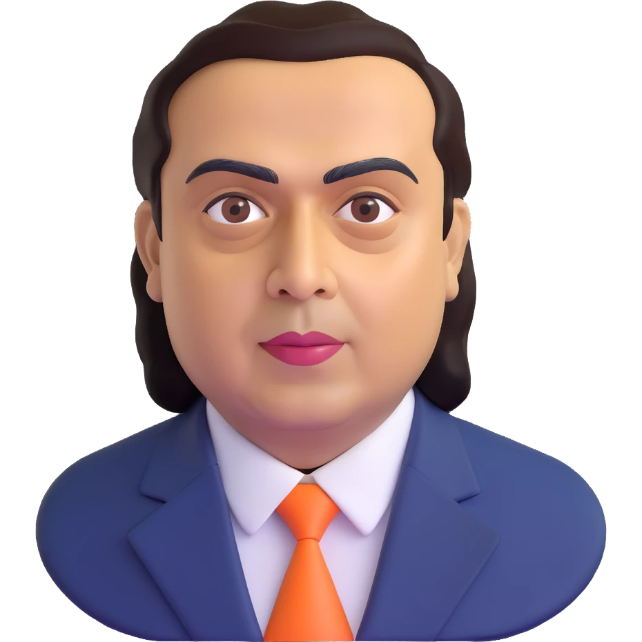 portrait of Mukesh Ambani emoji