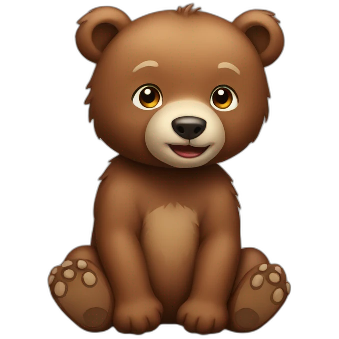 Brown Bear cub emoji