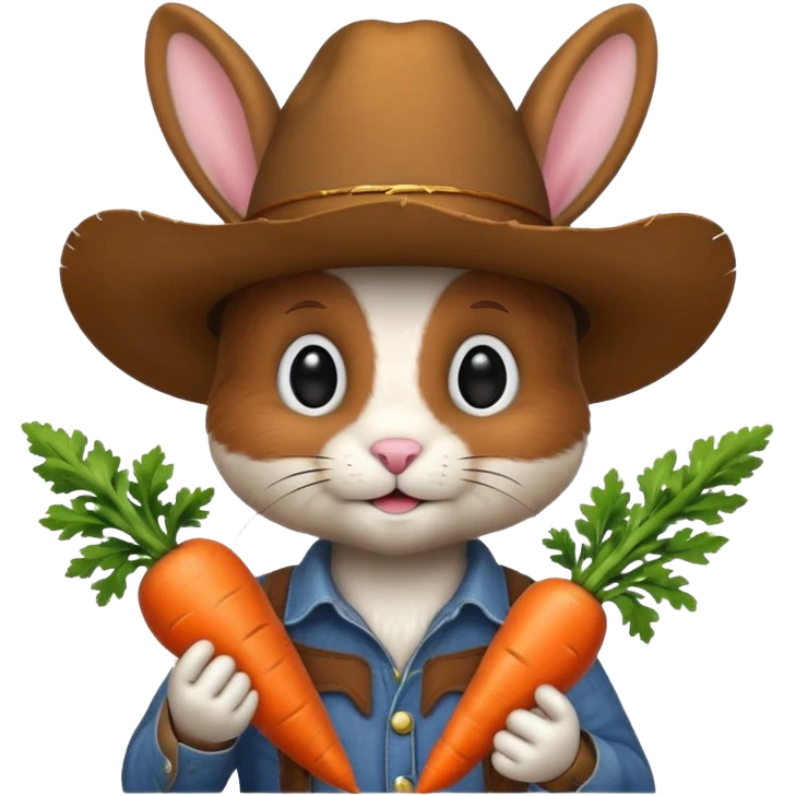 Cowboy bunny emoji