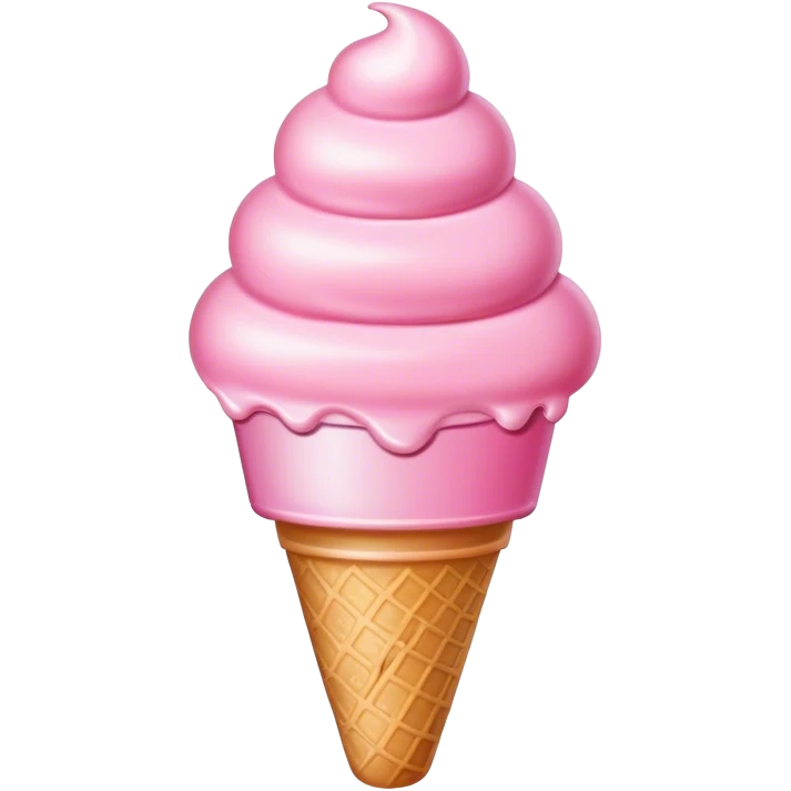 Pink ice cream emoji