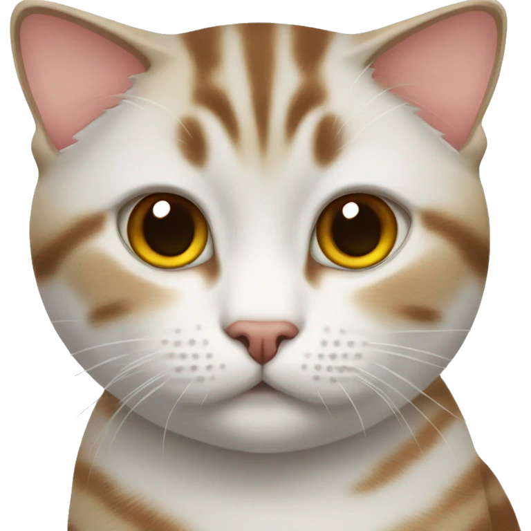 White brown tabby british cat emoji