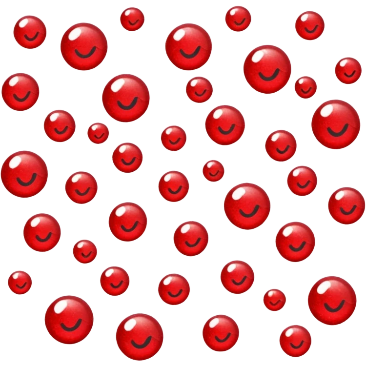 red glitter natal emoji