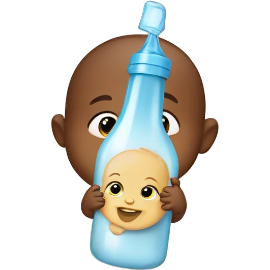 baby with a bottle emoji