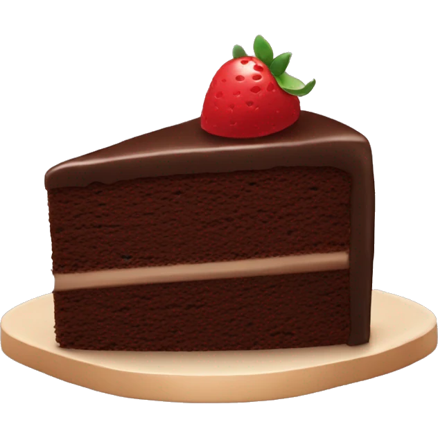 Chocolate cake emoji