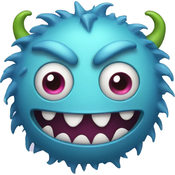 Monster with underwear emoji