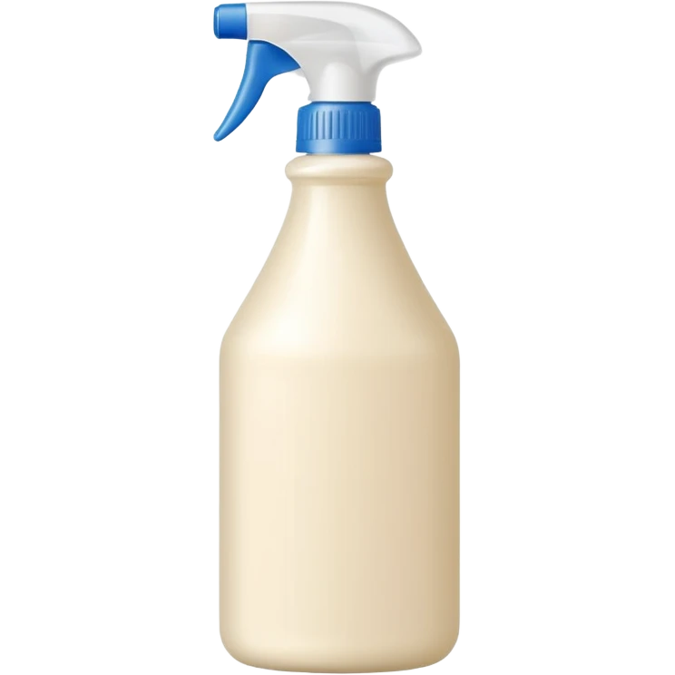 surface cleaner bottle, cream colored, white cap, without spray emoji