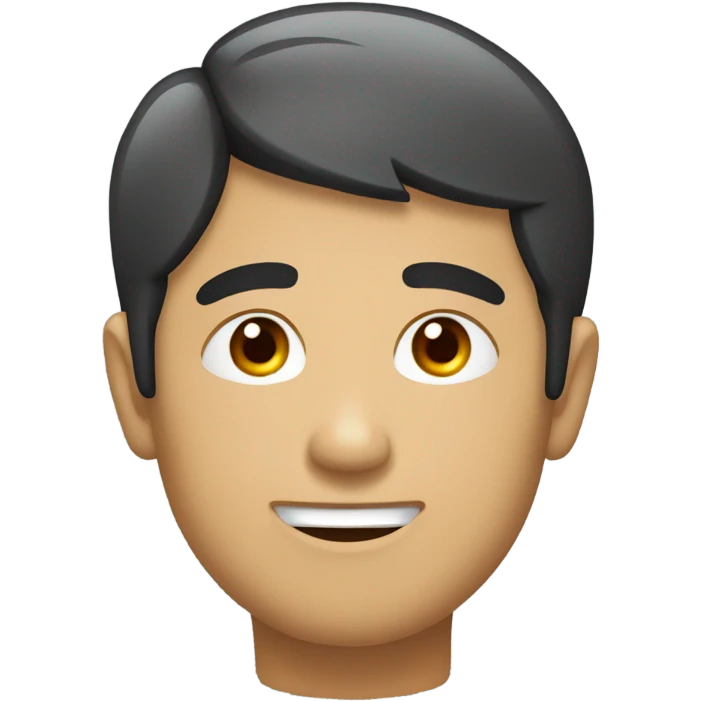 chico asiatico con ojos muy rasgados emoji
