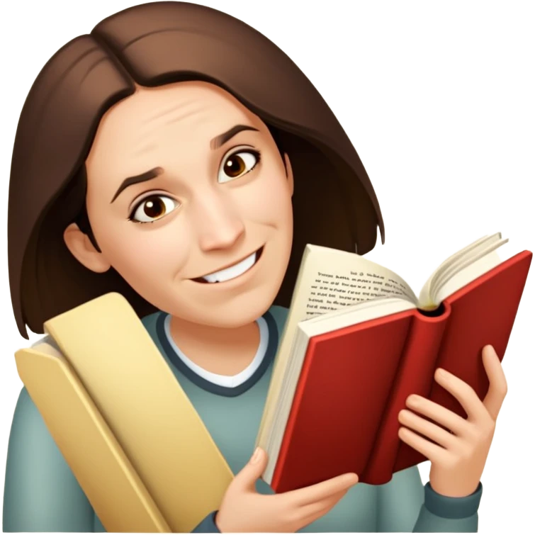 Reading book emoji
