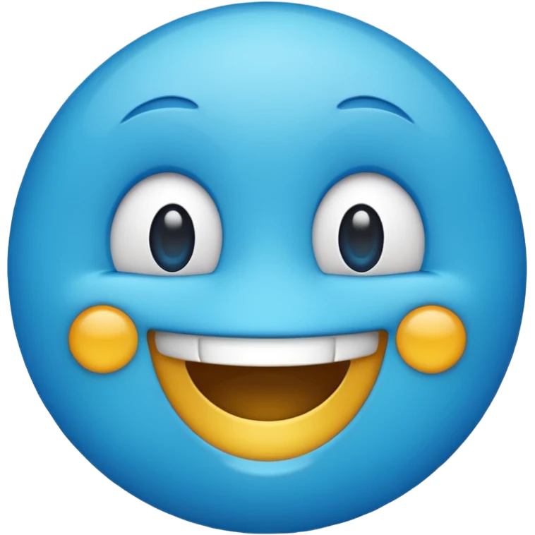 Emoji azul emoji