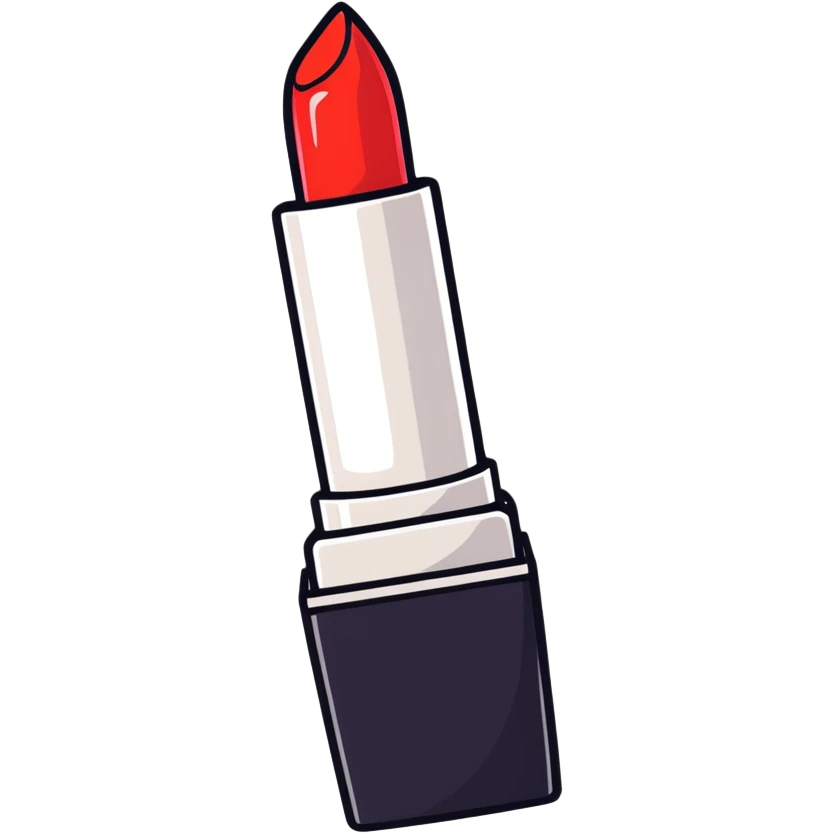  dark plum color, realistic lipstick emoji