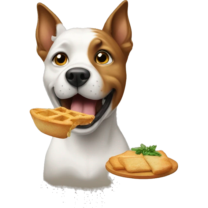 dog eating poteto emoji