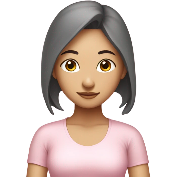 asian yoga girl light pink clothes  emoji