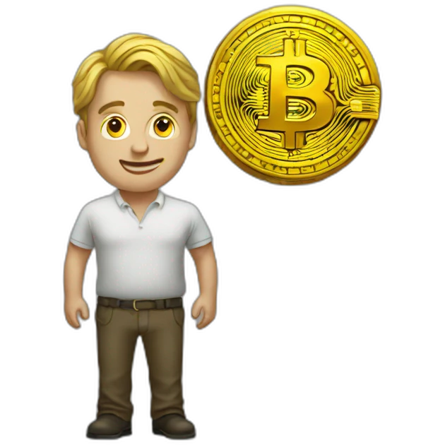 big bitcoin emoji