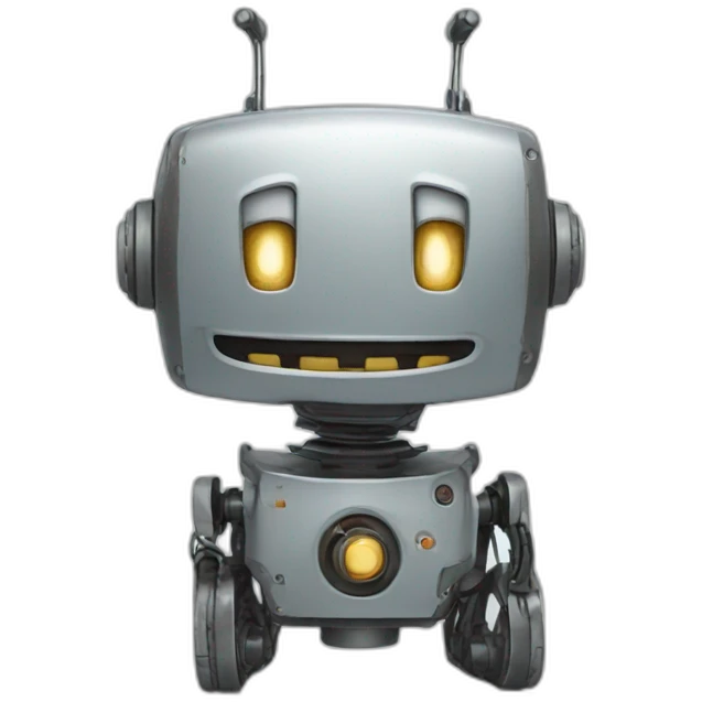 laughing robot emoji
