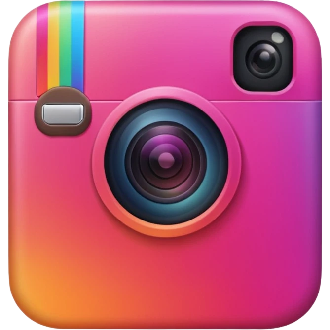 instagram with better and actual logo design emoji