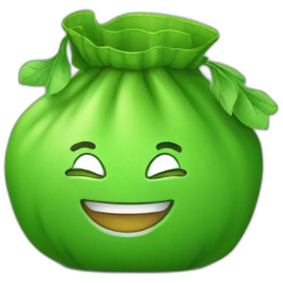 smiling green moneybag emoji