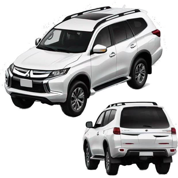 todoterreno mitsubishi montero blanco lateral emoji