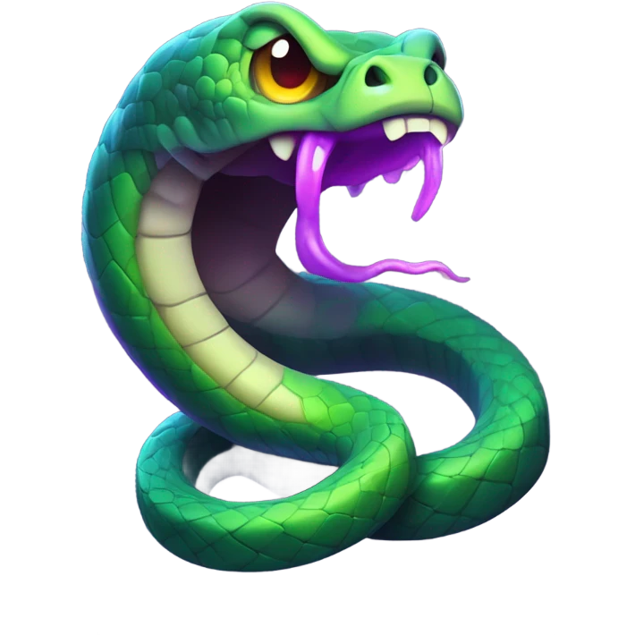 Create a freaky snake for a instagram meme page pfp emoji