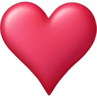 Pink heart with red edges emoji