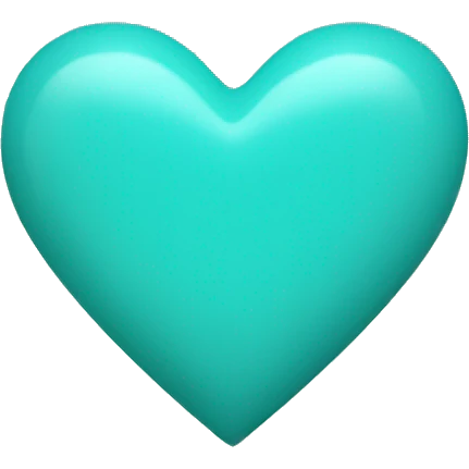 turquoise heart emoji