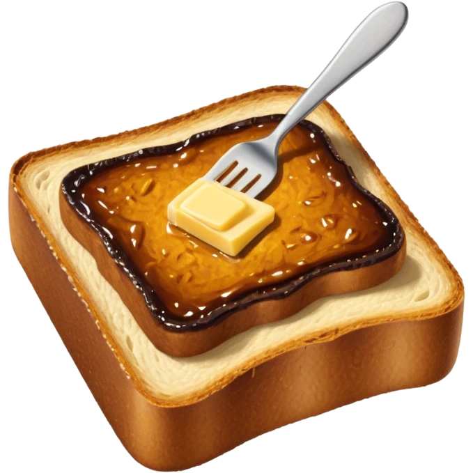 vegemite on toast with a small butter knife emoji